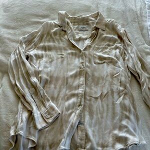 Rail cream and tan blouse.  Excellent condition.